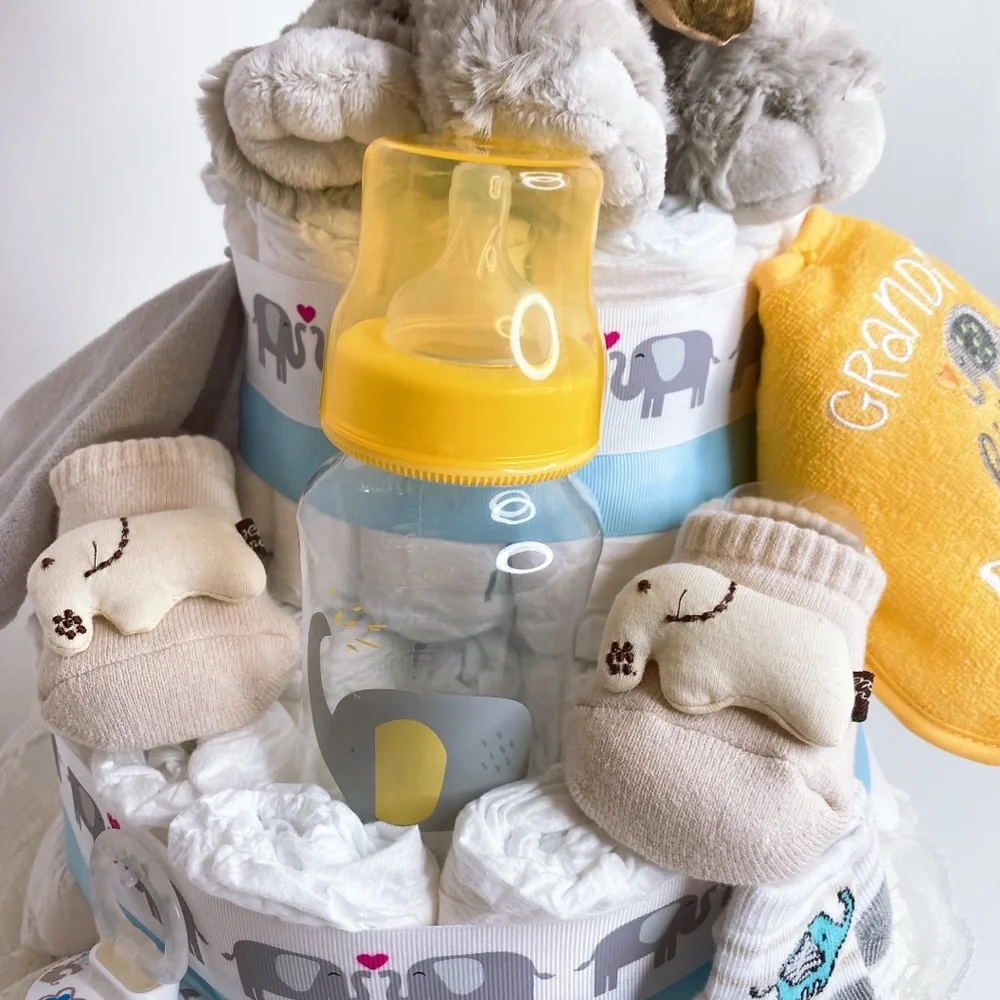 Elephant Diaper Cake